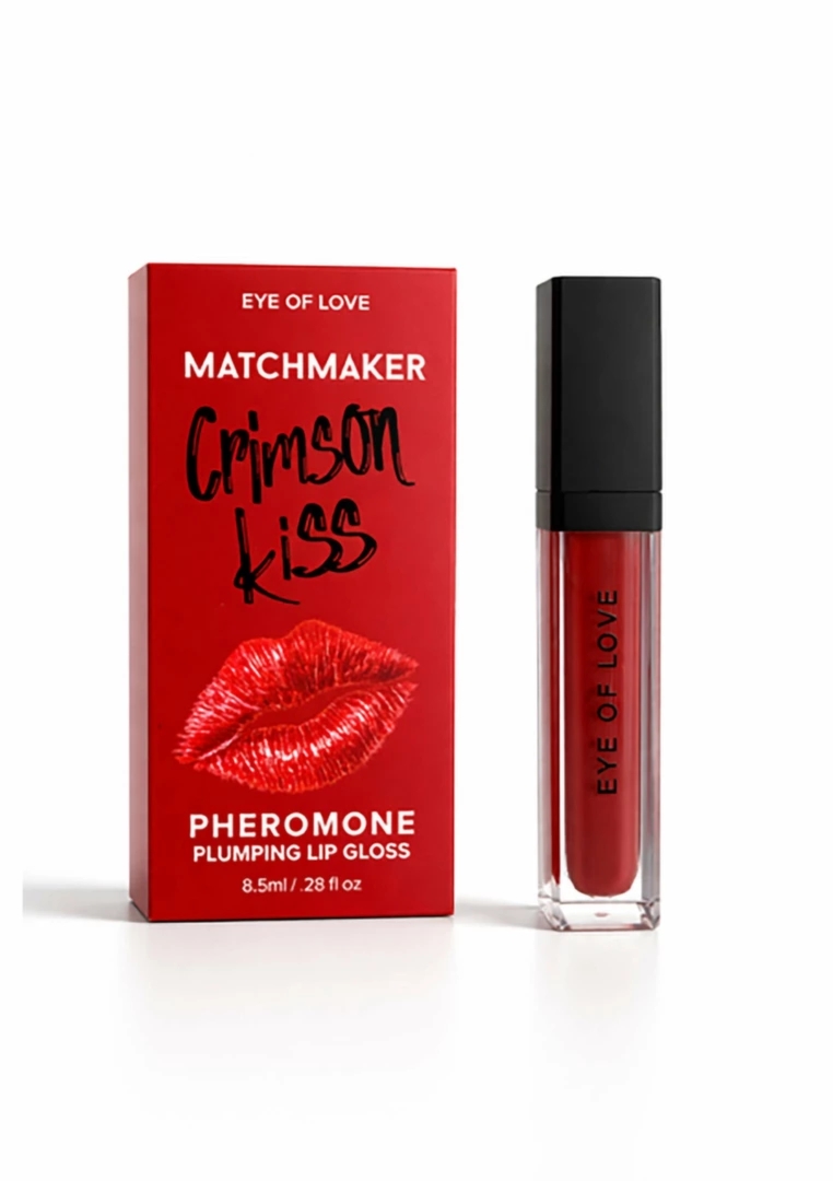 Crimson Kiss Pheromone Lip Gloss 8ml – błyszczyk powiększający usta z feromonami, LED