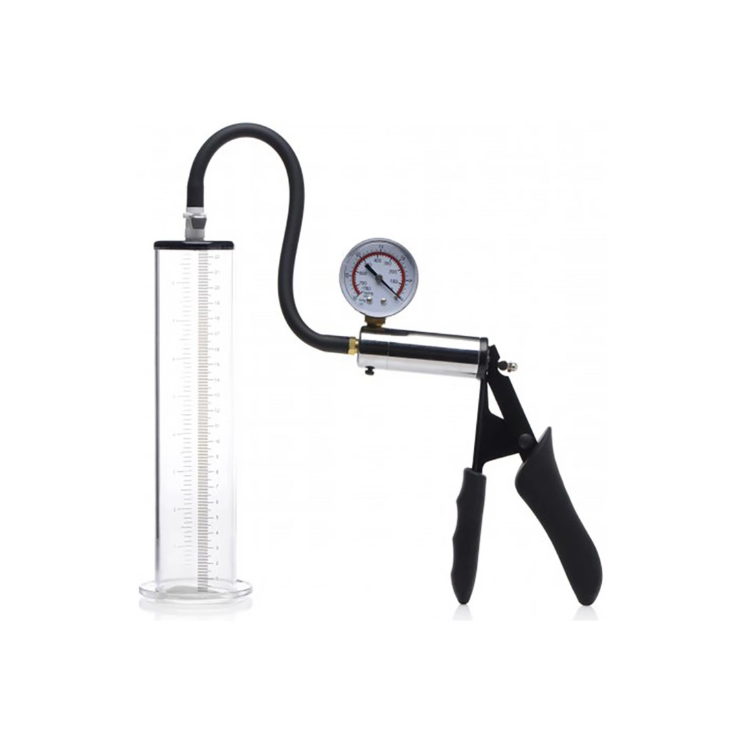 XR Brands Master Series pompa próżniowa z manometrem 23 cm, cylinder z podziałką