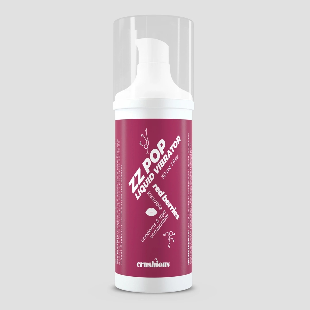 ZZ Pop Kissable Liquid Red Berries 30ml – Żel aromatyzowany z efektem pulsującym
