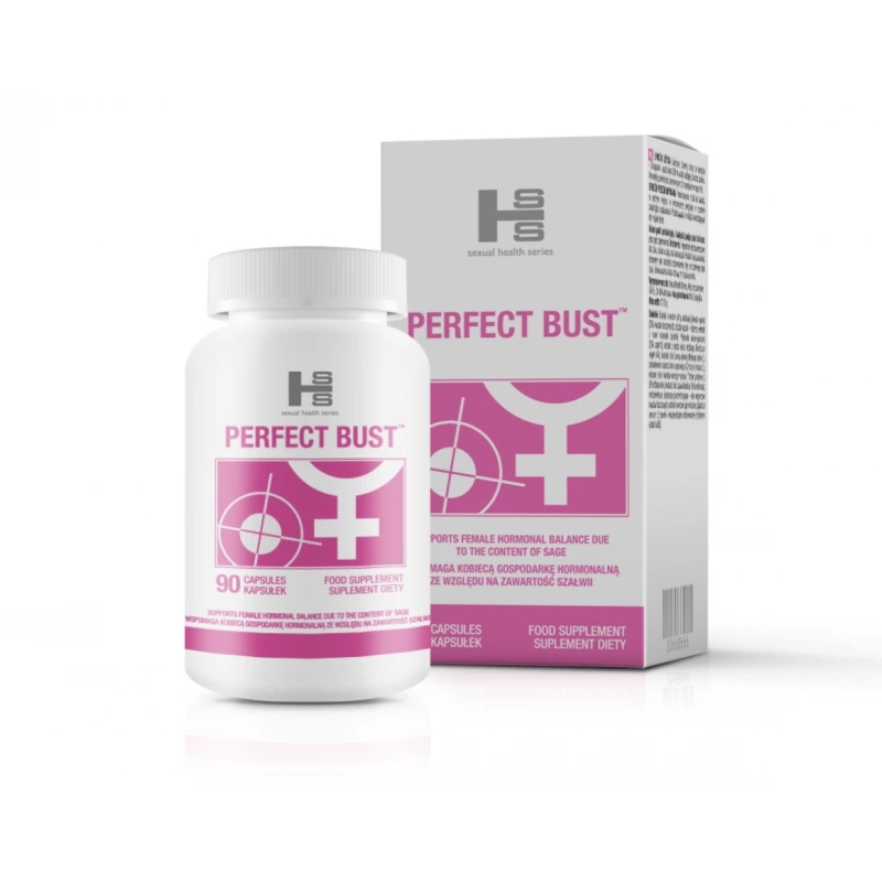 SHS Perfect Bust 90 kapsułek – ziołowy suplement na jędrność biustu, fitoestrogeny i witamina B6