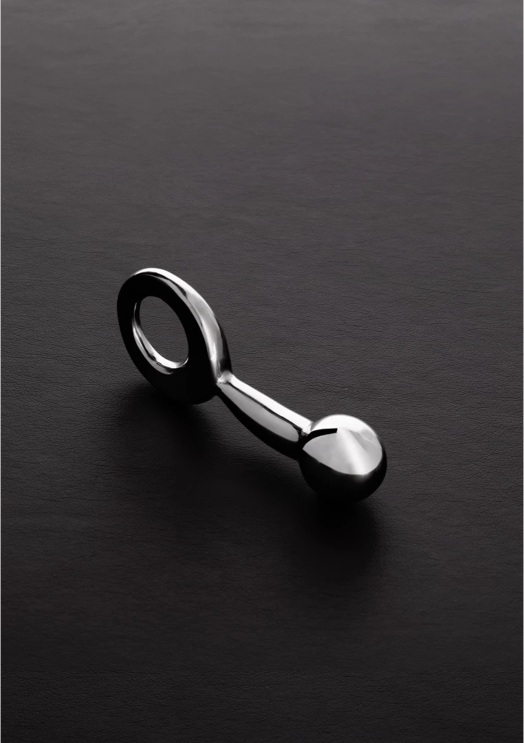 Steel Korek anatomiczny do masażu punktu G 24 mm – stal nierdzewna, ergonomiczny uchwyt