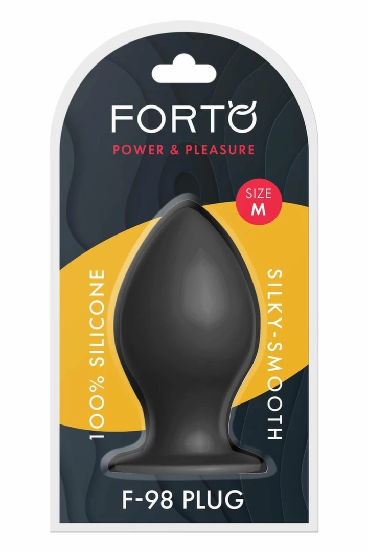FORTO F-98 Cone Medium Black silikonowy stożek z przyssawką, średni rozmiar, czarny