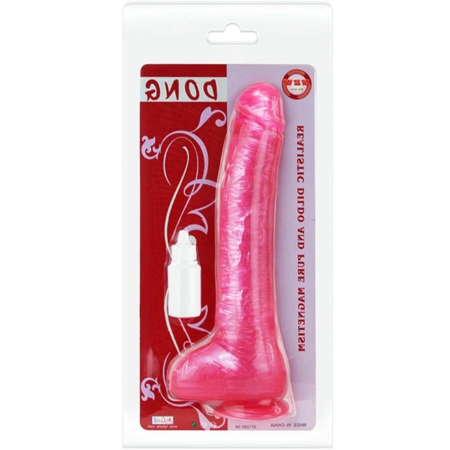 Baile Dong Pink – model z przyssawką, teksturowana powierzchnia PVC, anatomiczny kształt