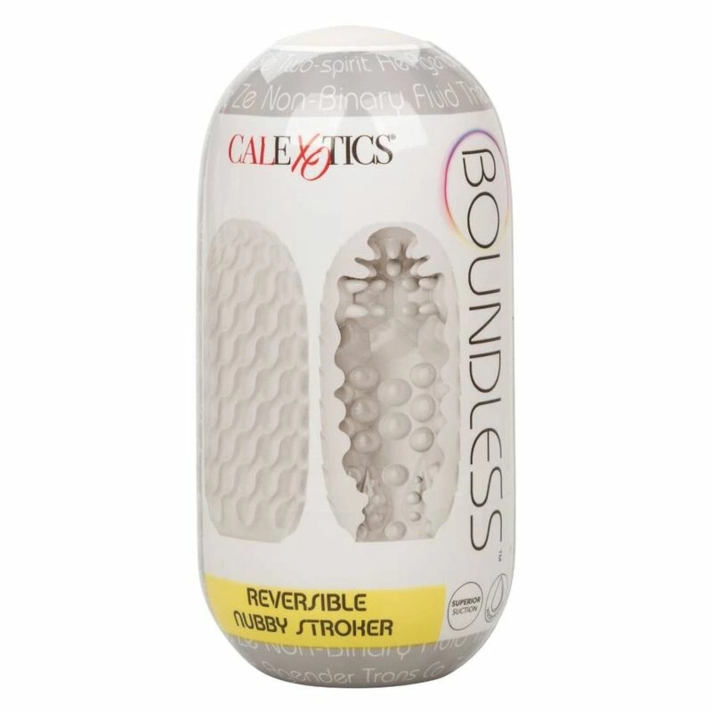 CalExotics Boundless Reversible Nubby – dwustronna maszyna intymna TPR 11,5 cm z etui