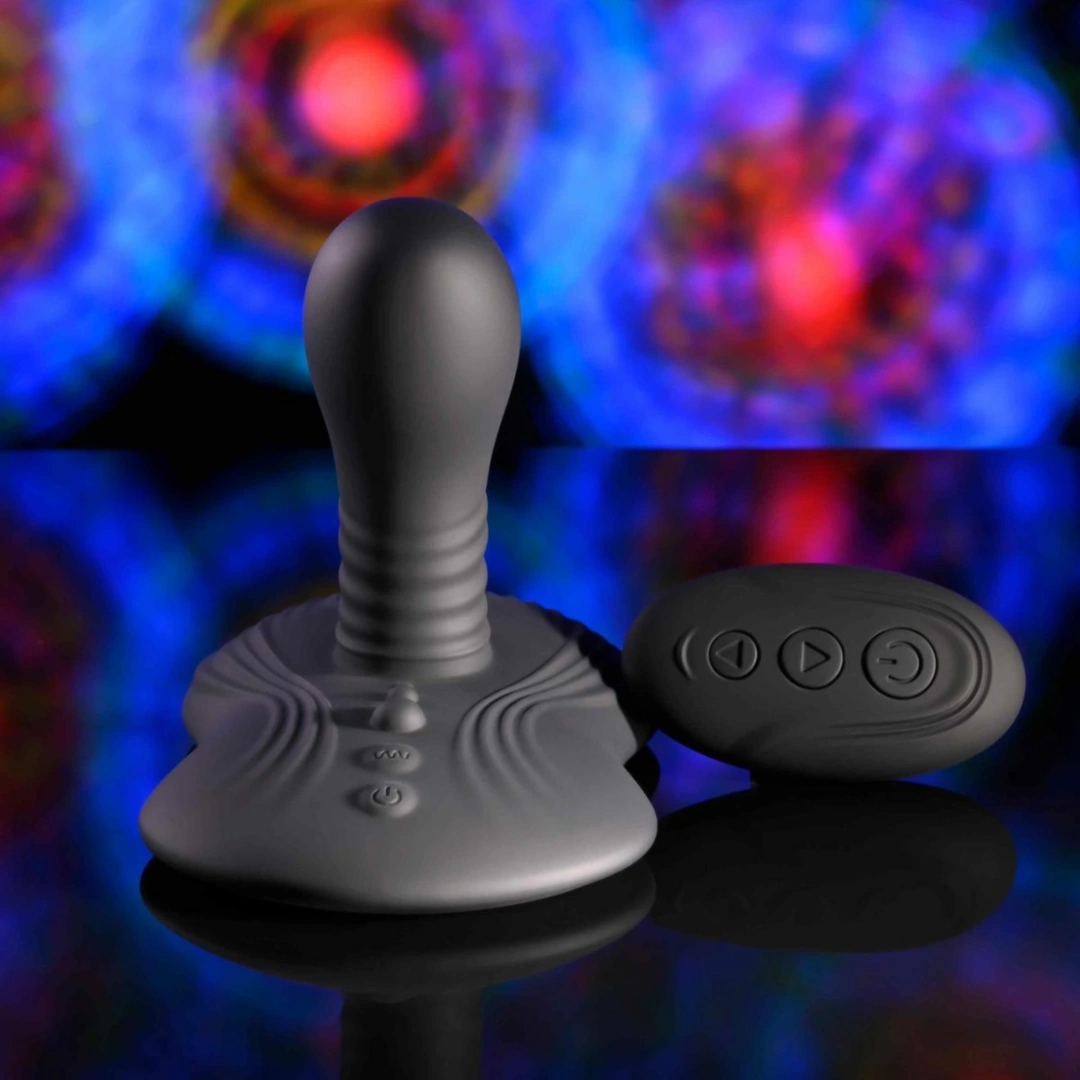 Playboy Sittin' & Spinnin' Ride-On Vibrator czarny, system wibracji i rotacji, pilot