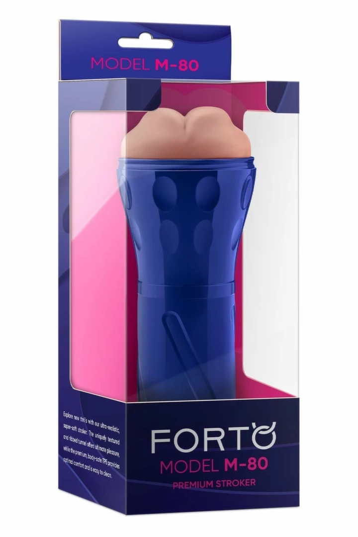 FORTO MODEL M-80 Stroker Light – maszyna intymna, regulacja zasysania, jasny kolor, TPE