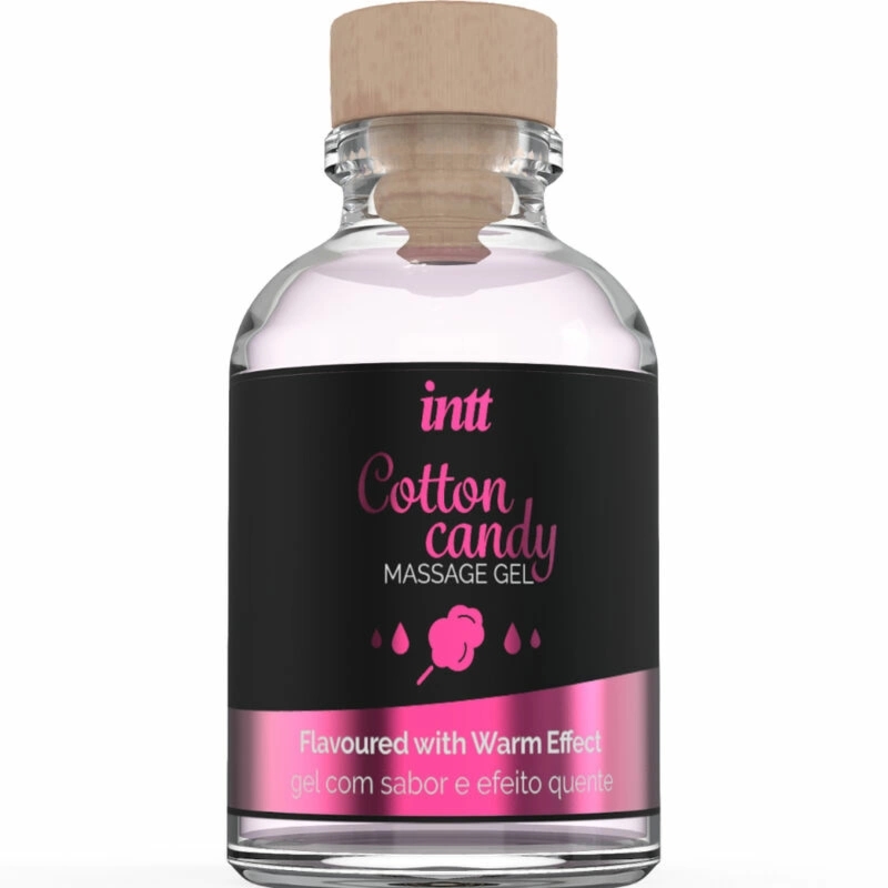 INTT Cotton Candy Żel do masażu rozgrzewający 30ml – słodki aromat, jadalny, kompaktowe opakowanie