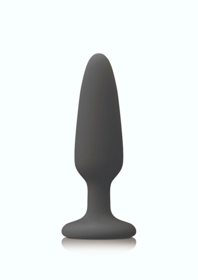 NS Novelties Colours Pleasures Small Plug silikonowy model z przyssawką czarny S