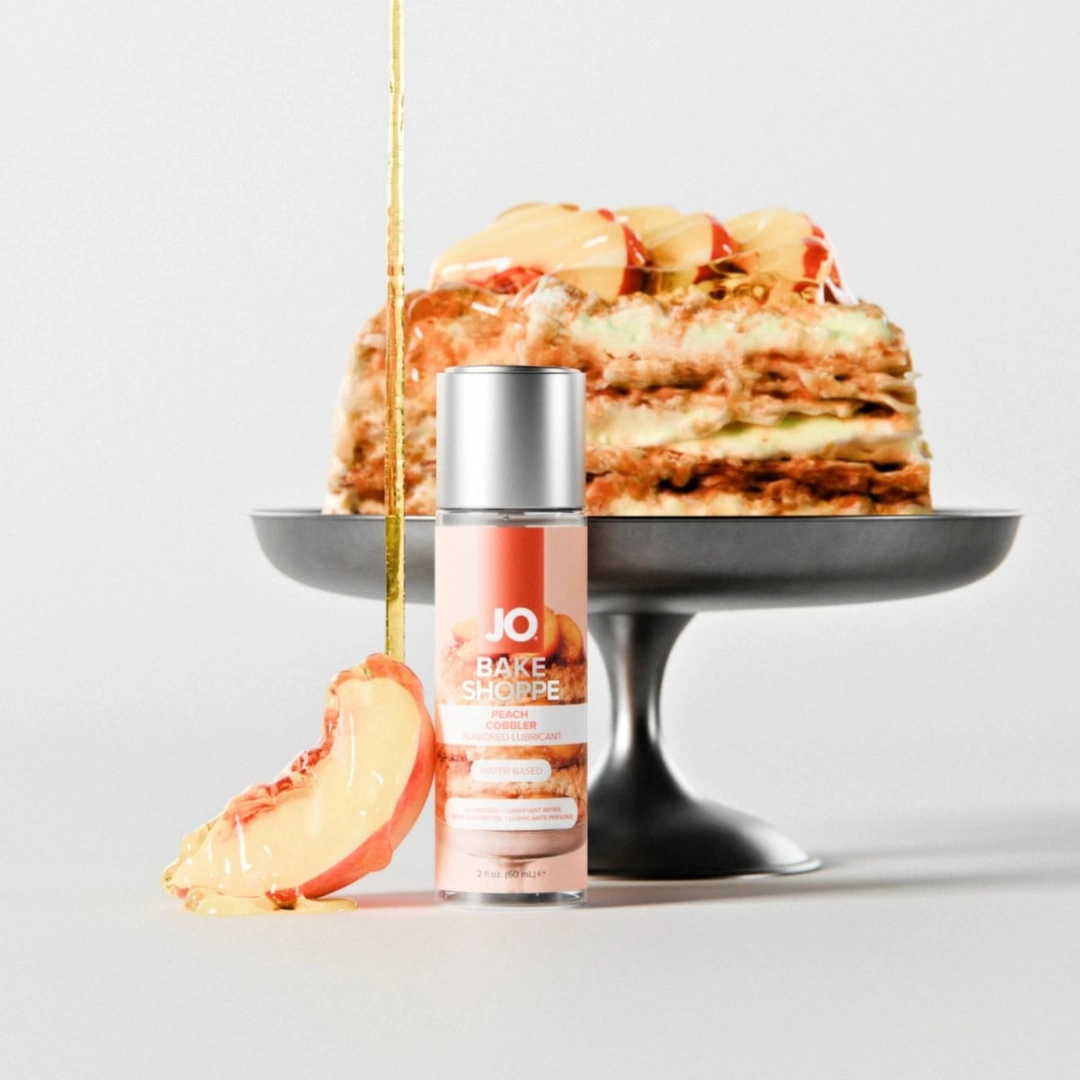 JO Bake Shoppe Peach Cobbler Lubrykant wodny 60ml – brzoskwiniowy aromat, wodna formuła