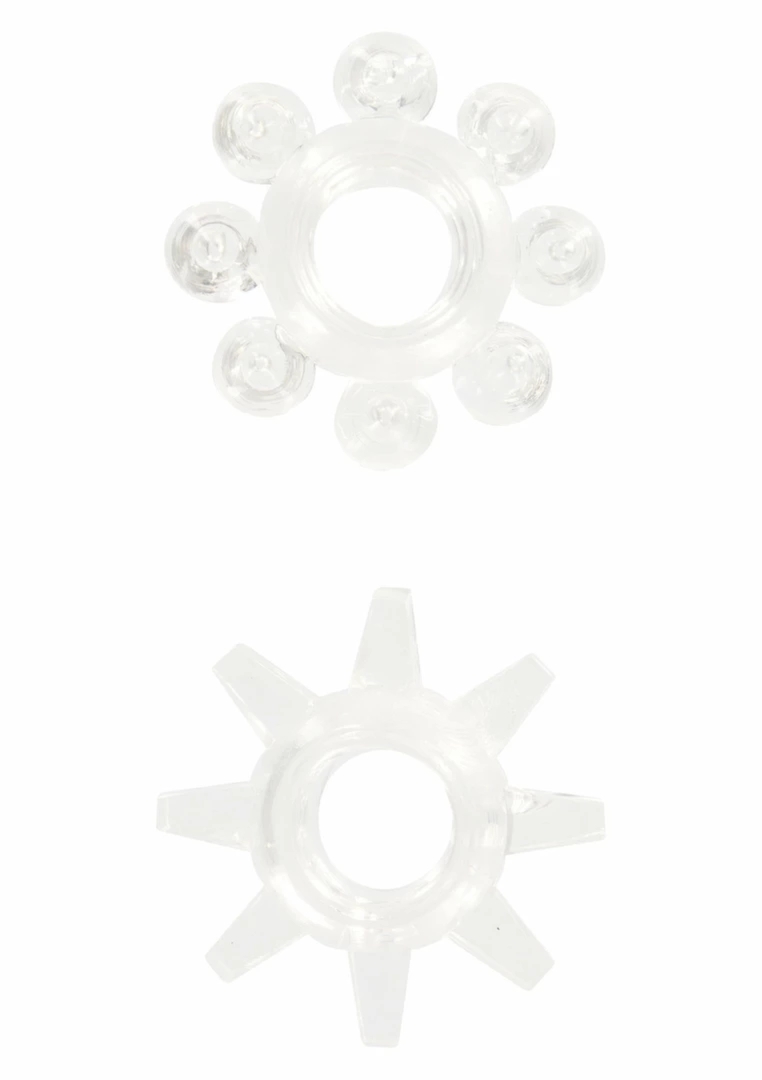 TOYJOY Power Stretchy Rings 2 elastyczne pierścienie TPE, przezroczysty, uniwersalny