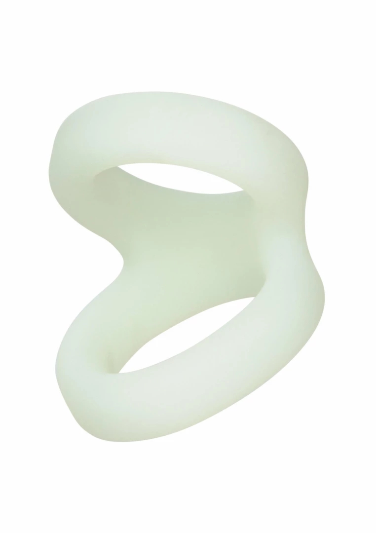 CalExotics Alpha Liquid Silicone Snug Tugger anatomiczny pierścień z podparciem, czarny silikonowy
