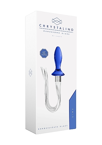 ZATYCZKA ANALNA z Borokrzemianu SZKLANA TAIL - Tail - Blue