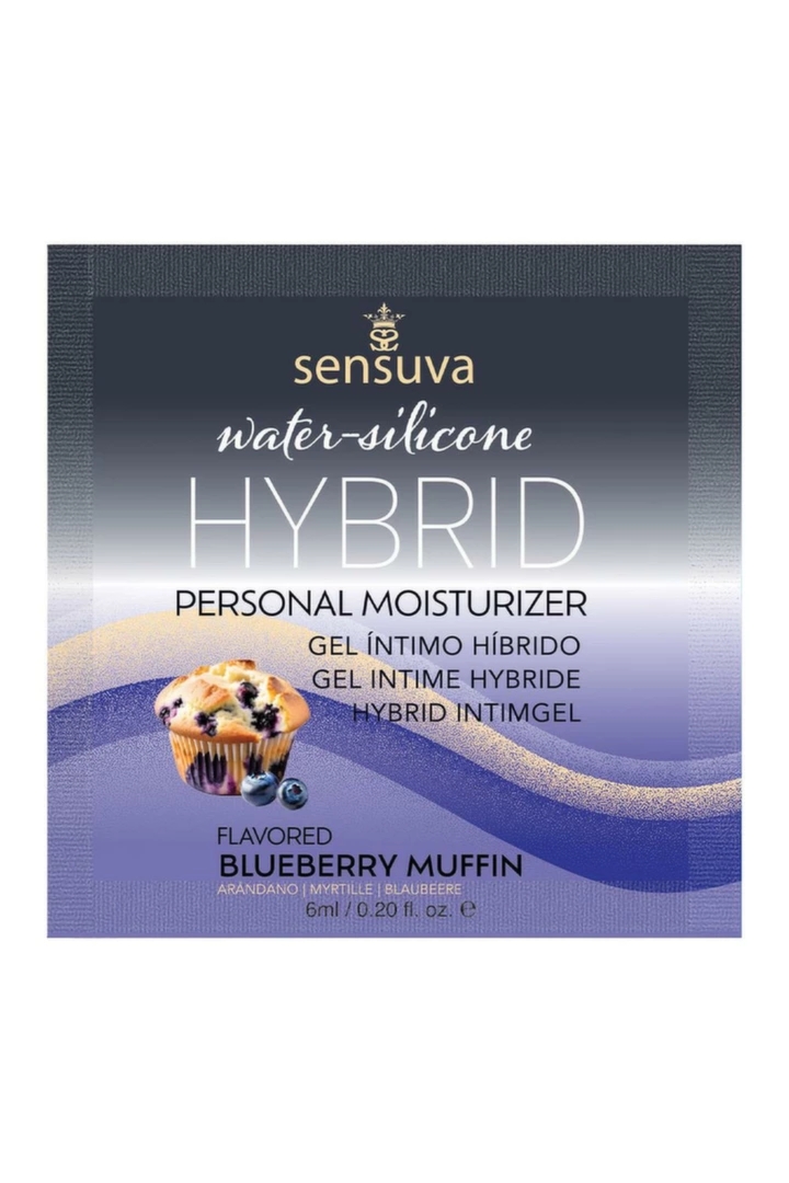 Sensuva Hybrid Personal Moisturizer Blueberry Muffin 6 ml, hybrydowy żel o zapachu jagodowej muffinki
