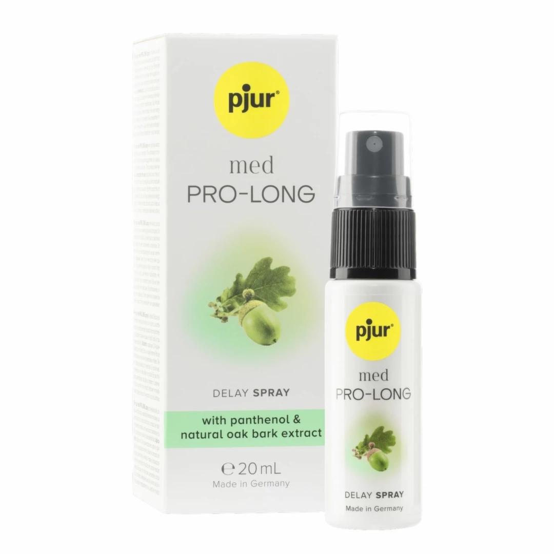 Pjur Med Pro-Long Spray 20 ml – spray pielęgnacyjny z taniną i panthenolem, kontrola