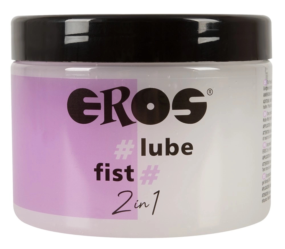EROS Hybrydowy Lubrykant 2w1 Lube & Fist 500 ml – bezzapachowy, woda i silikon, słoik