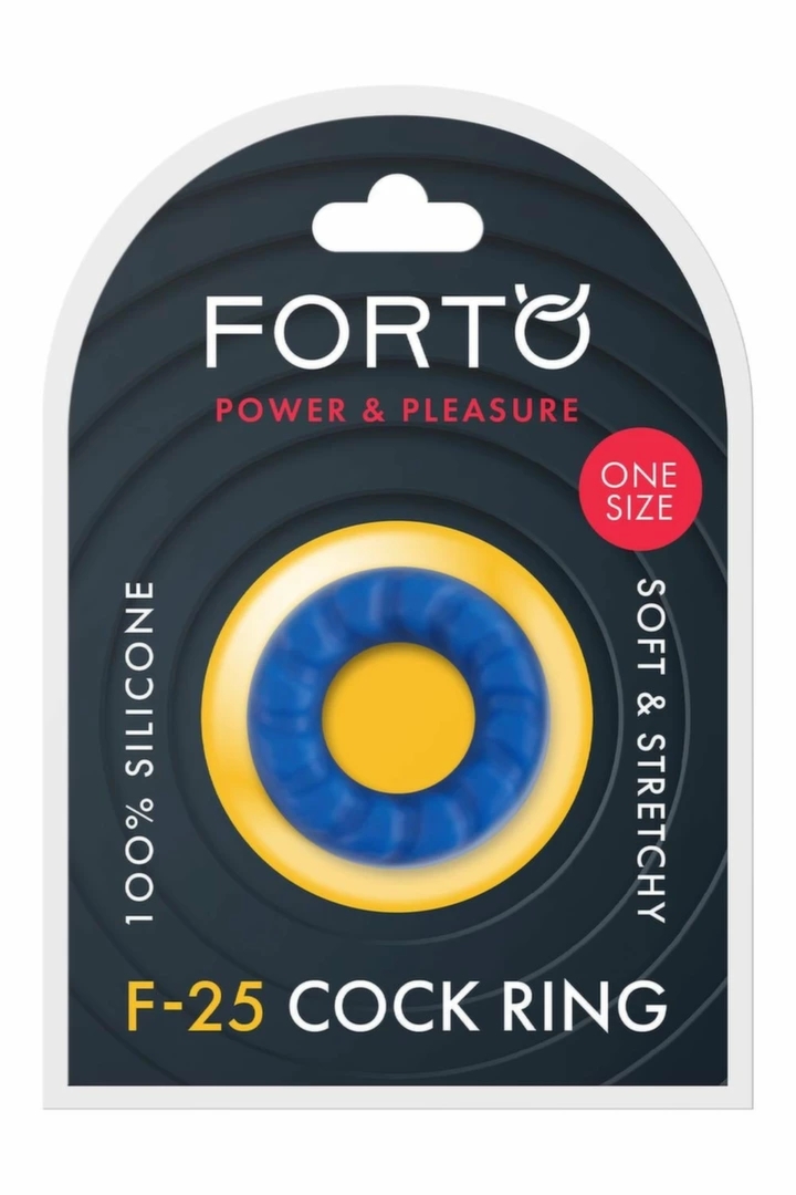 FORTO F-25 Pierścień anatomiczny silikonowy 23mm niebieski, elastyczny