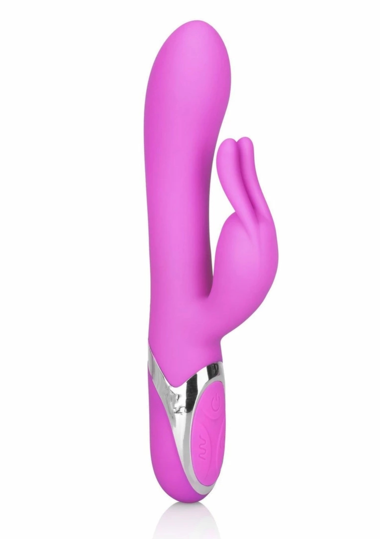 Enchanted Bunny dwufunkcyjny masażer silikonowy z 12 trybami i systemem pamięci, fioletowy