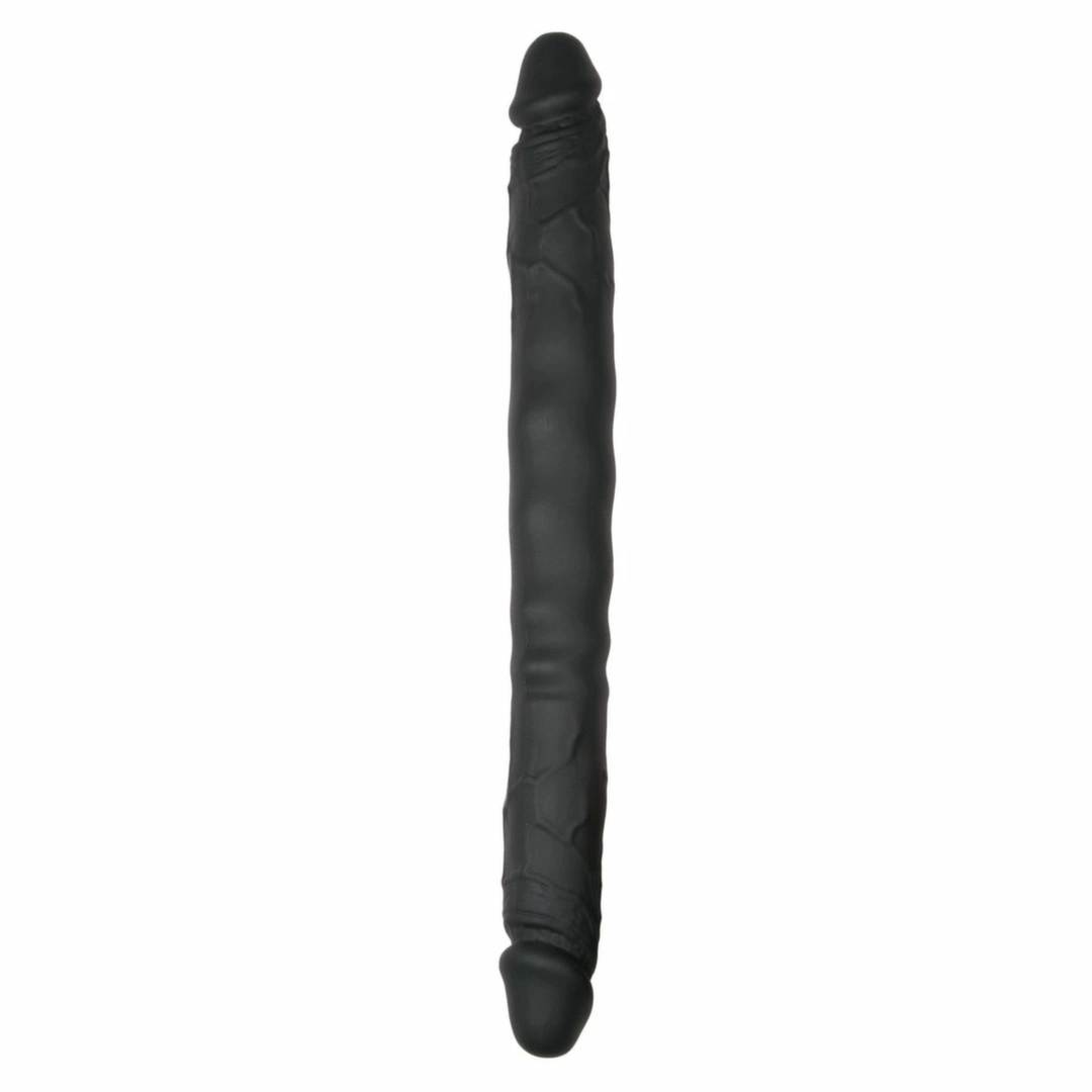 EasyToys Double Ended Model Silikonowy – Elastyczny, 45 cm, czarny, dwustronny