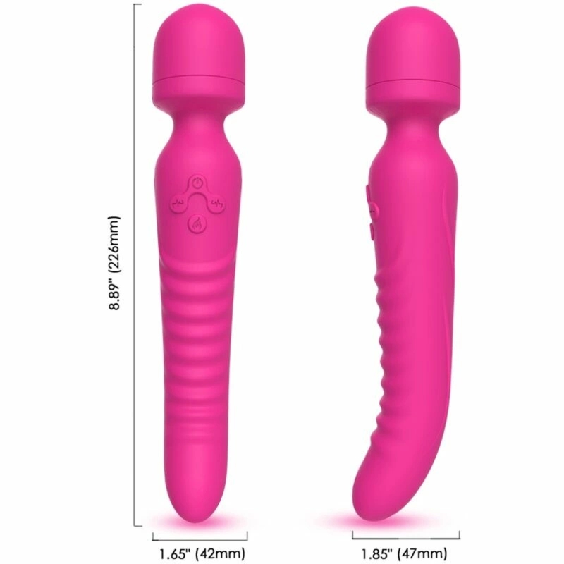ARMONY Mission masażer i wibrator z efektem ciepła, fuksja, 2x9 trybów, 226 mm, IPX7
