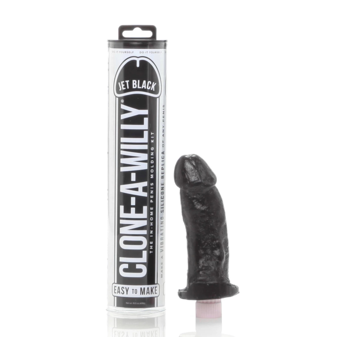 Clone-A-Willy Kit Black zestaw do tworzenia anatomicznej repliki z wibracją czarny