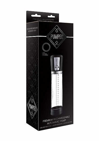 AUTOMATYCZNA pompka do POWIĘKSZANIA PENISA - Premium Rechargeable Automatic Pump - Transparent
