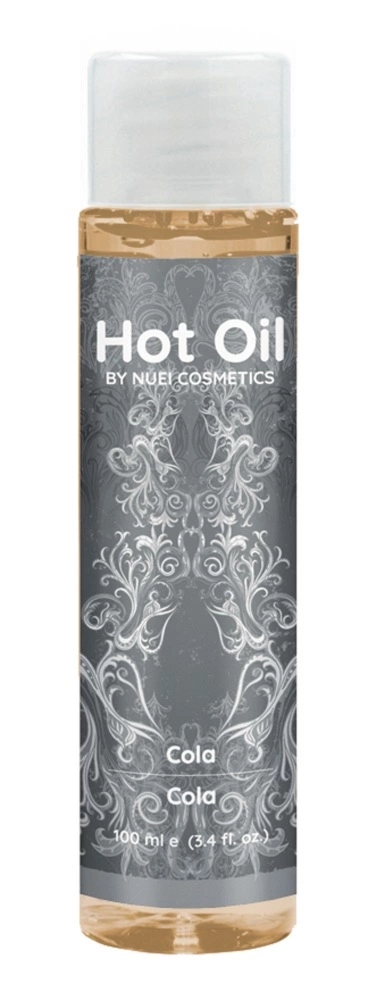 NUEI Hot Oil Cola – rozgrzewający olejek do masażu 100 ml, aromat coli, ekstrakt z żeń-szenia
