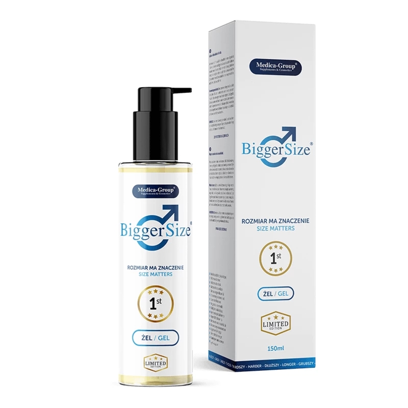 Medica-Group Biggersize żel pielęgnacyjny dla mężczyzn, naturalne ekstrakty, 150 ml