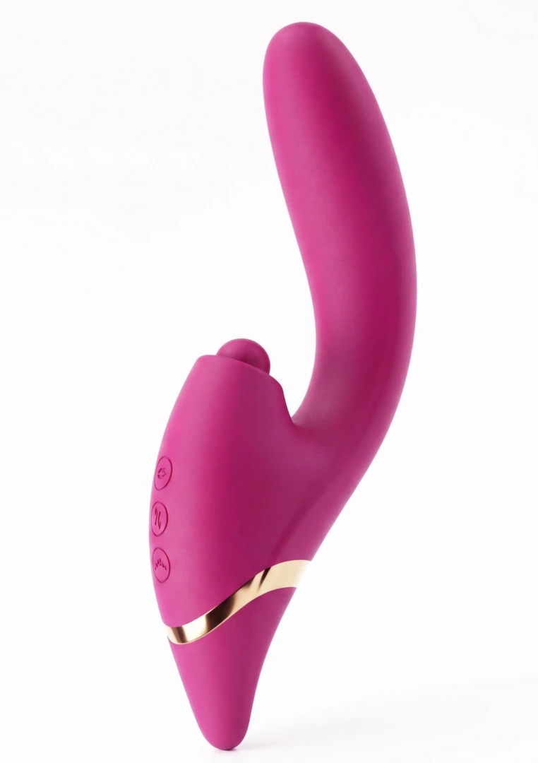 Triple Thrill Climaxer Vibrator 3 silniki, 10 trybów, 7 ruchów, silikon, IPX7, fioletowy