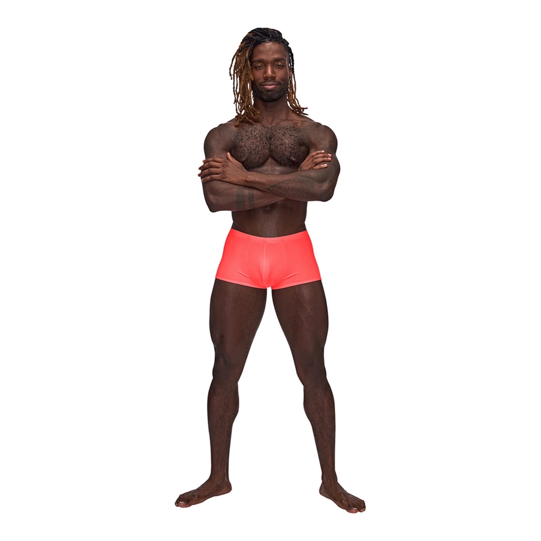 Male Power Barely There Mini szorty S czarne, niskie wycięcia i anatomiczny fason