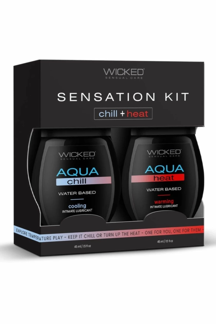 Wicked Sensation Kit Chill & Heat 2x45ml – zestaw żeli wodnych rozgrzewający i chłodzący