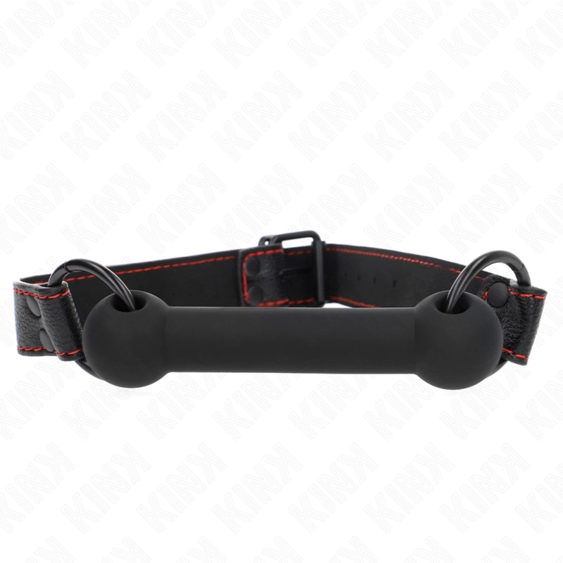 KINK – pasek skórzany regulowany 41-57 cm, czarny, akcesorium kontrolne