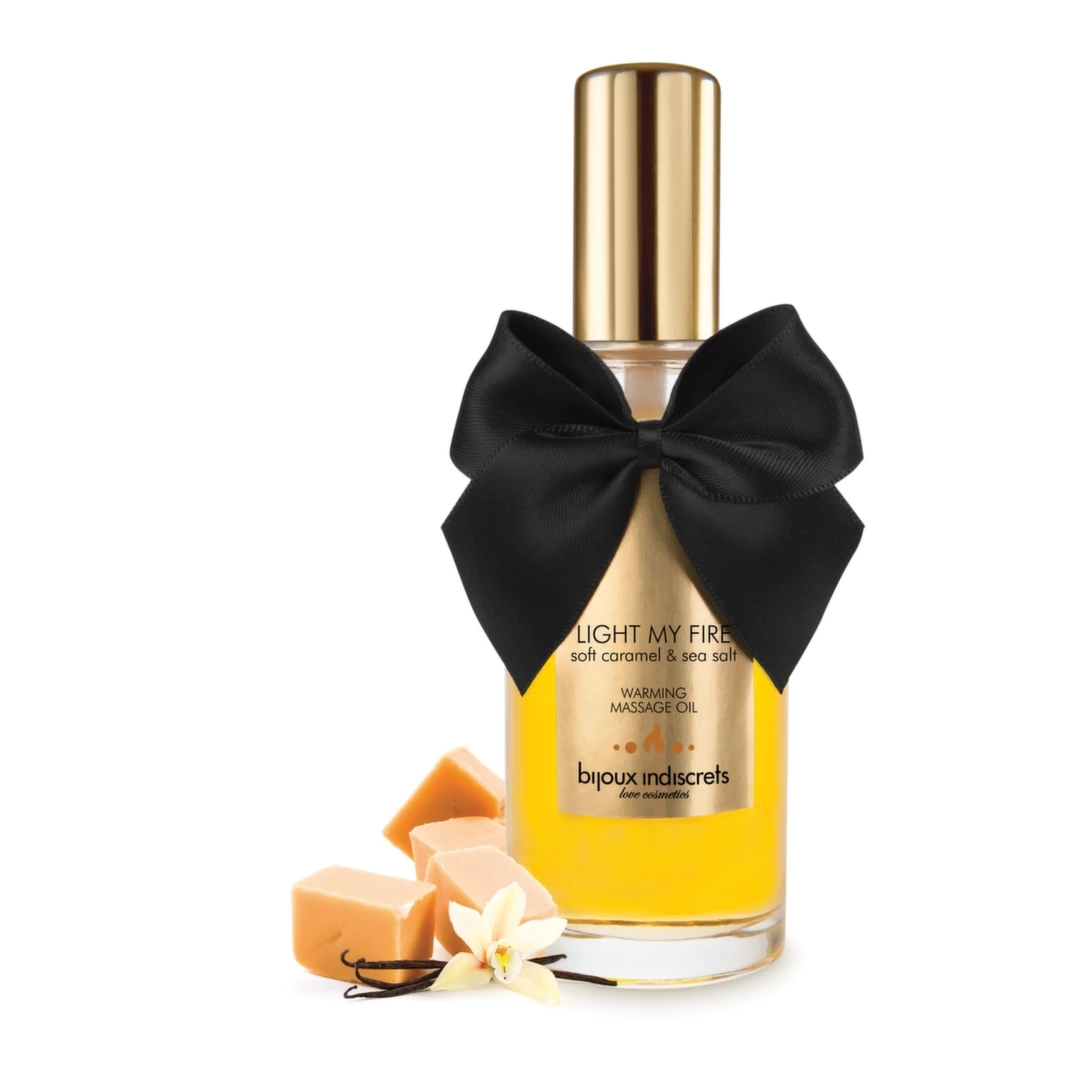 Bijoux Cosmetiques Light My Fire Soft Caramel olejek do masażu rozgrzewający 100 ml, jadalny