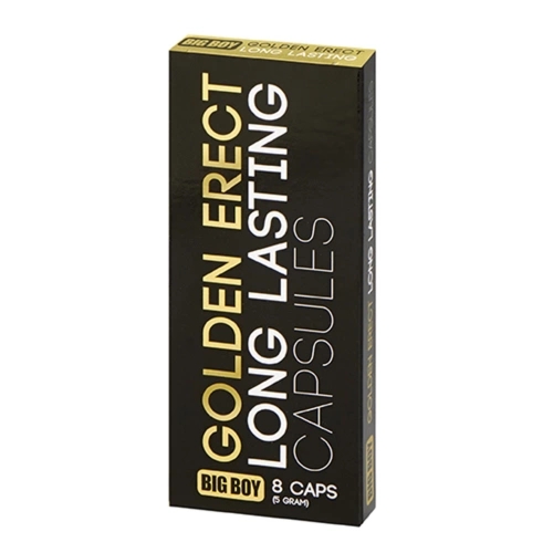 Big Boy Golden Erect 8 Tabs – suplement diety z żeń-szeniem, miłorzębem i kofeiną, wsparcie energii