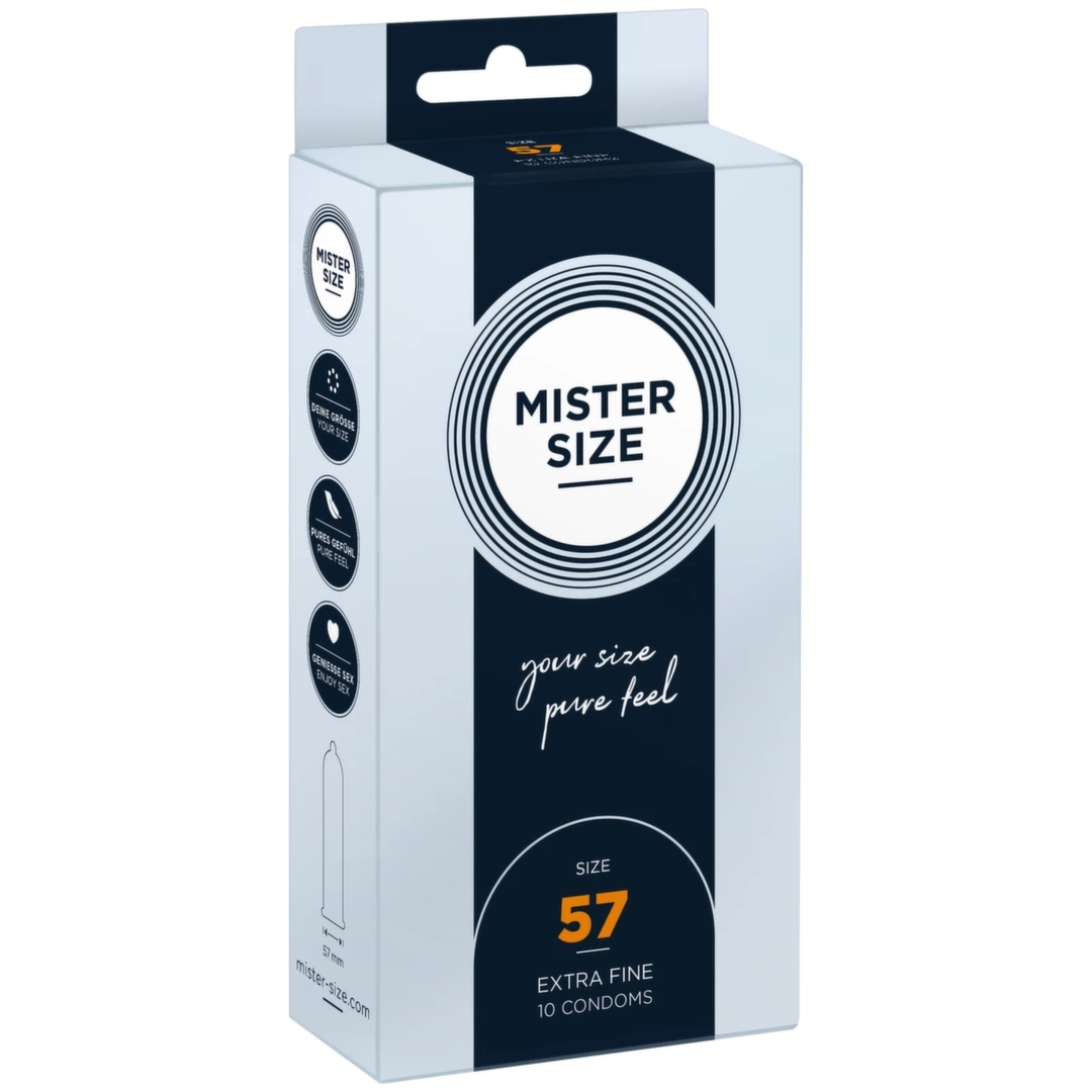 Mister Size Prezerwatywy 57 mm 10 szt. – dopasowany anatomiczny rozmiar