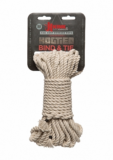 Lina Do Wiązania - Konopna 2404-21-CD - Hogtied - Bind & Tie - 6mm Hemp Bondage Rope - 15 metrów