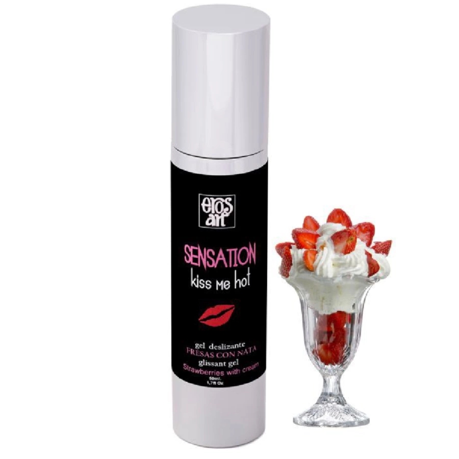 EROS-ART Sensattion żel nawilżający truskawkowy z kremem 50ml, aloes, efekt rozgrzewający