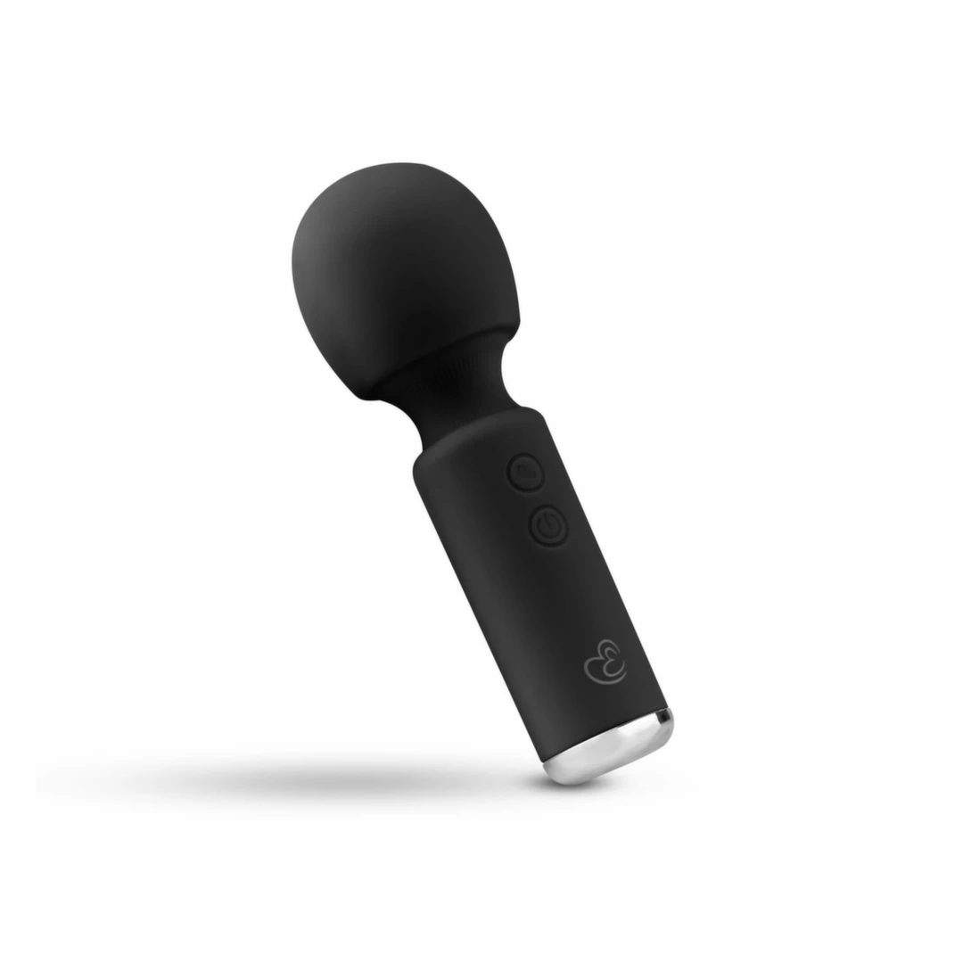 EasyToys Mini Vibe Wand Czarny – kompaktowy masażer USB, 10 trybów, silikonowa końcówka