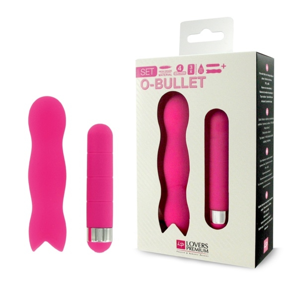 SexShop - Wibrator podręczny - LoversPremium O-Bullet with Sleeve różowy - online
