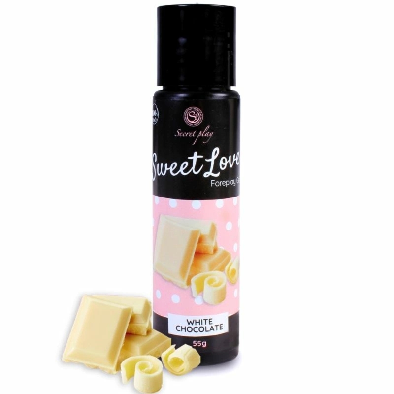 SecretPlay Sweet Love żel smakowy biała czekolada 60ml, airless, wodna baza