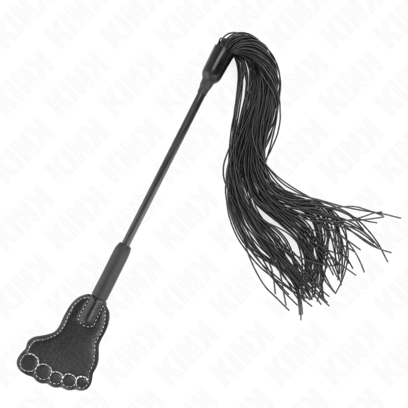 KINK Paddle w kształcie stopy z frędzlami 31 cm – Syntetyczny Model z Ergonomicznym Uchwyt