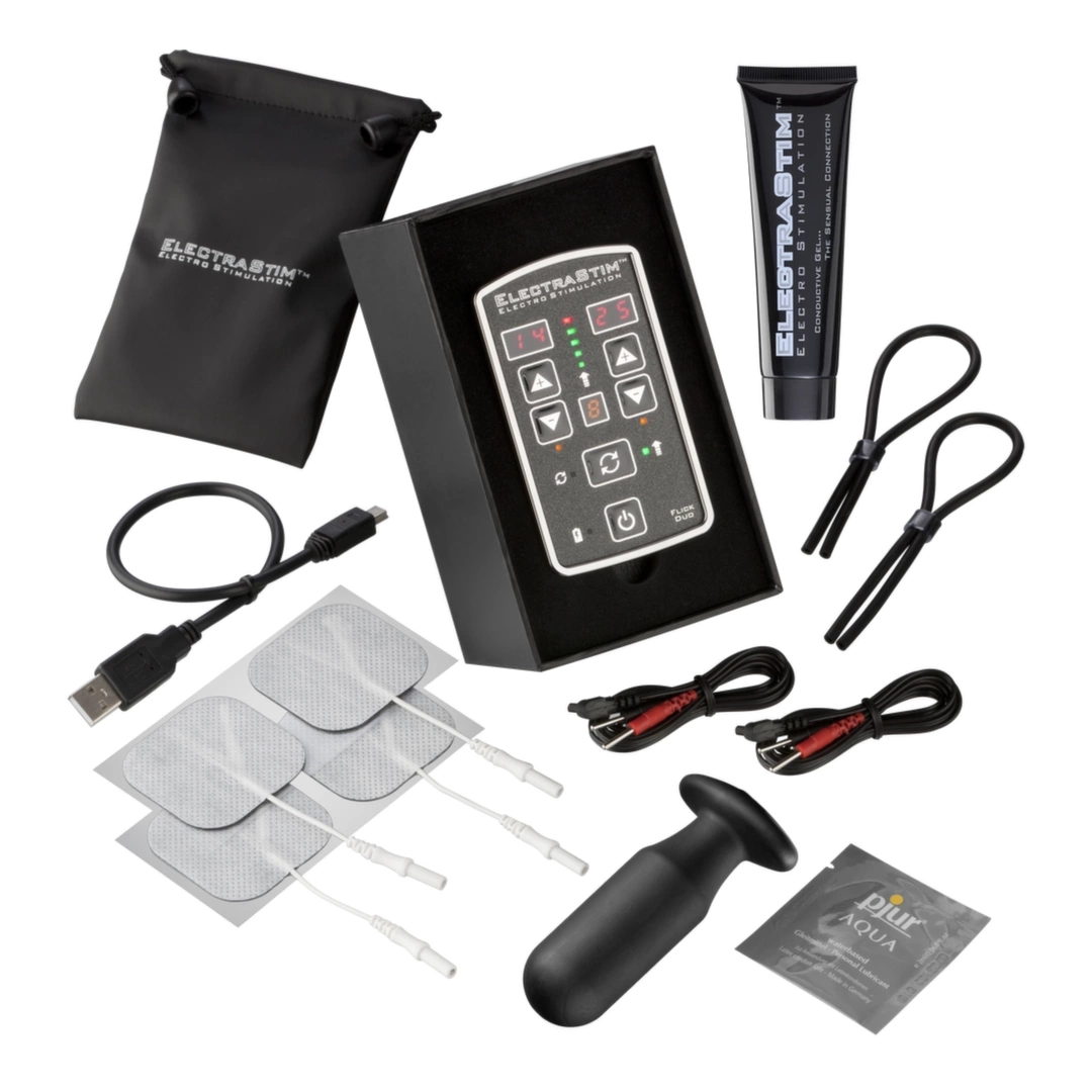 ElectraStim Flick Duo Multi-Pack zestaw do elektrostymulacji dwukanałowy, sonda i pierścienie