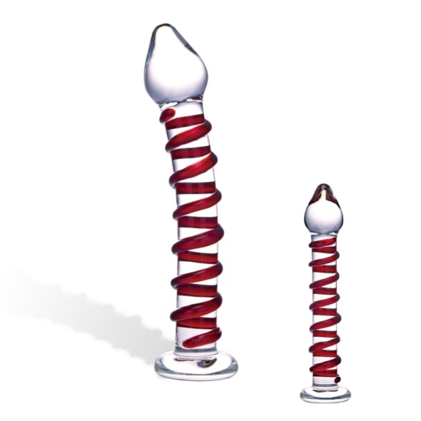 SexShop - Dildo szklane - Glas Mr. Swirly Glass Dildo