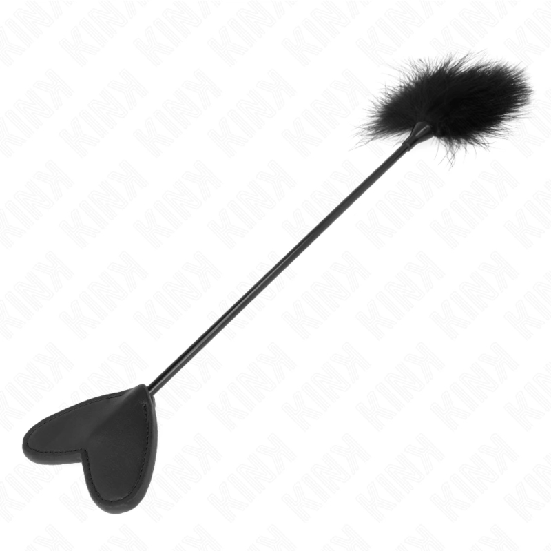 KINK Feather Tickler z Wiosłem Serce 31 cm – wielofunkcyjne akcesorium, piorko i wiosło