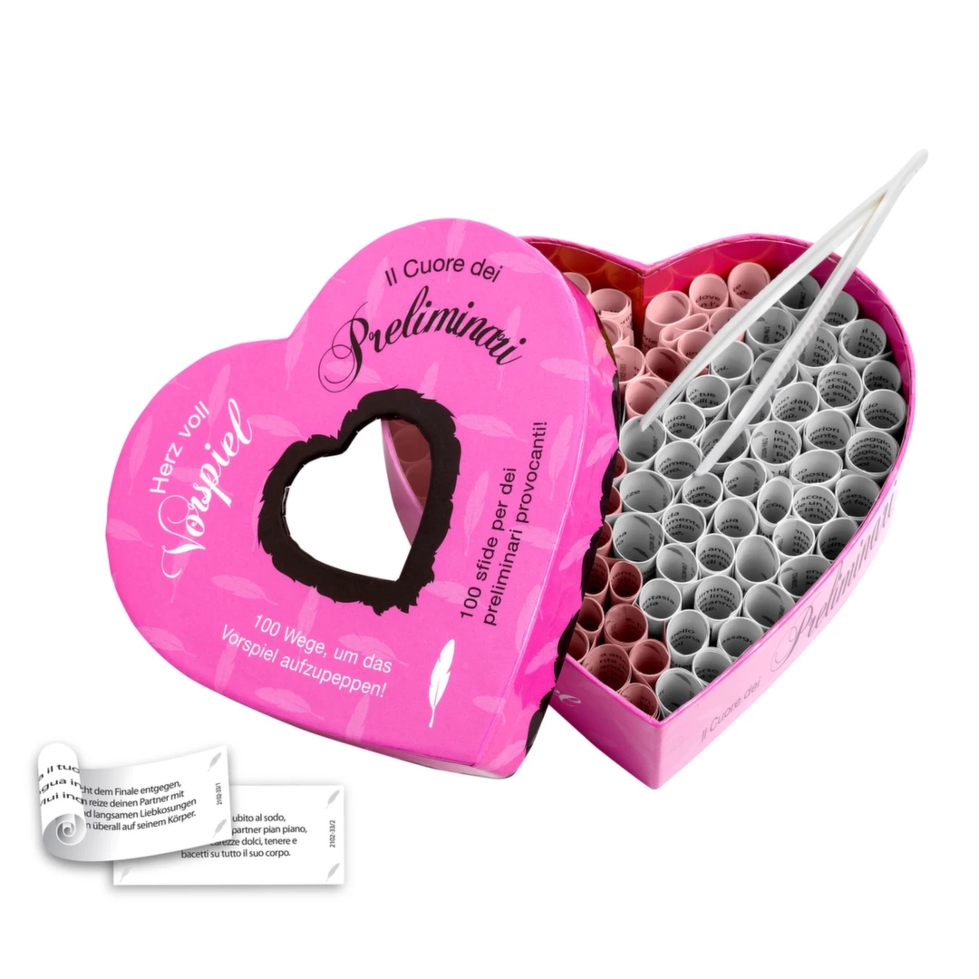 MOODZZ Herz Voll Vorspiel & Il Cuore dei Preliminari – 100 inspiracji dla par, DE-IT, serce