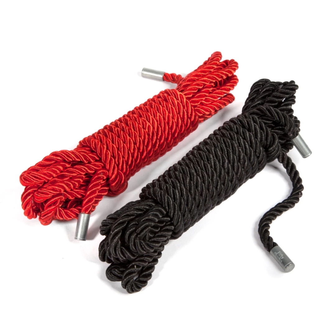 Fifty Shades of Grey Restrain Me – zestaw 2 jedwabistych sznurów 2x5 m, czarne