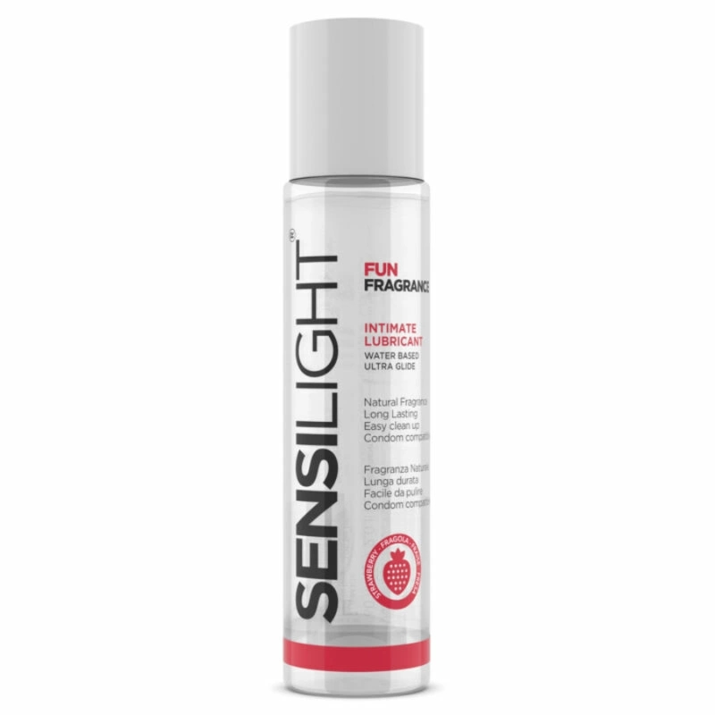 Intimateline Sensilight żel nawilżający truskawkowy 60 ml wodny, kompatybilny z lateksem