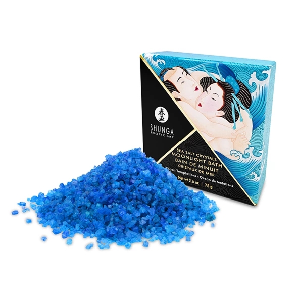 Shunga Bath Salts Ocean Temptations 75g – sól do kąpieli z Morza Martwego, morski aromat