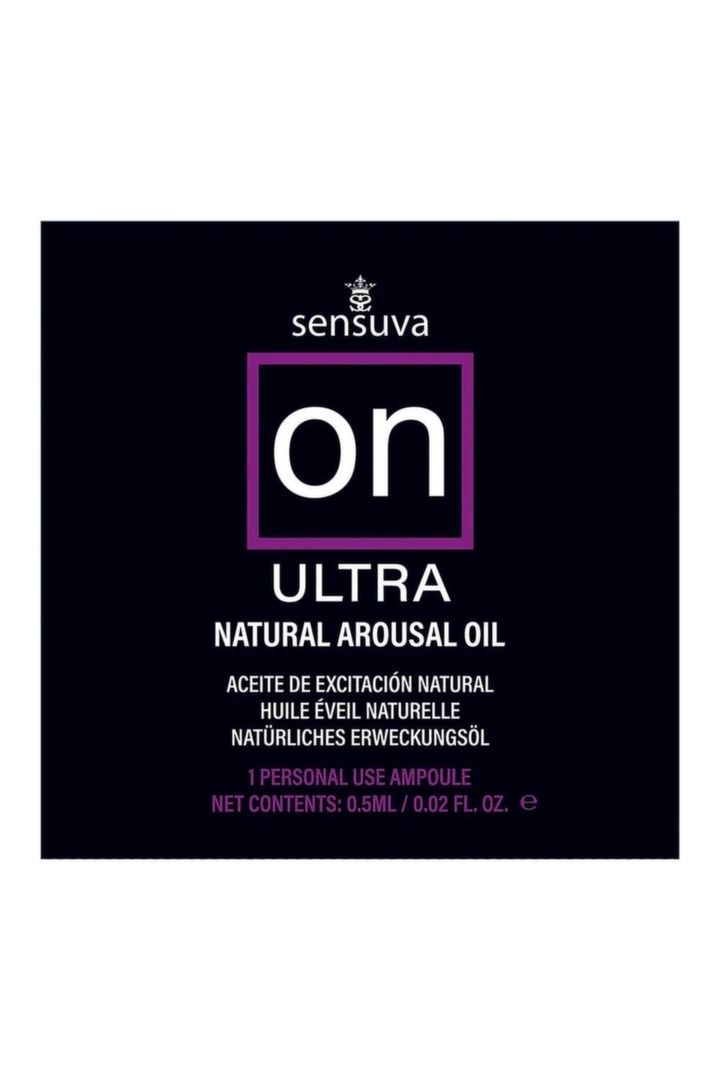 Sensuva ON Ultra Arousal Oil ampułka jednorazowa, intensywna formuła z olejami roślinnymi
