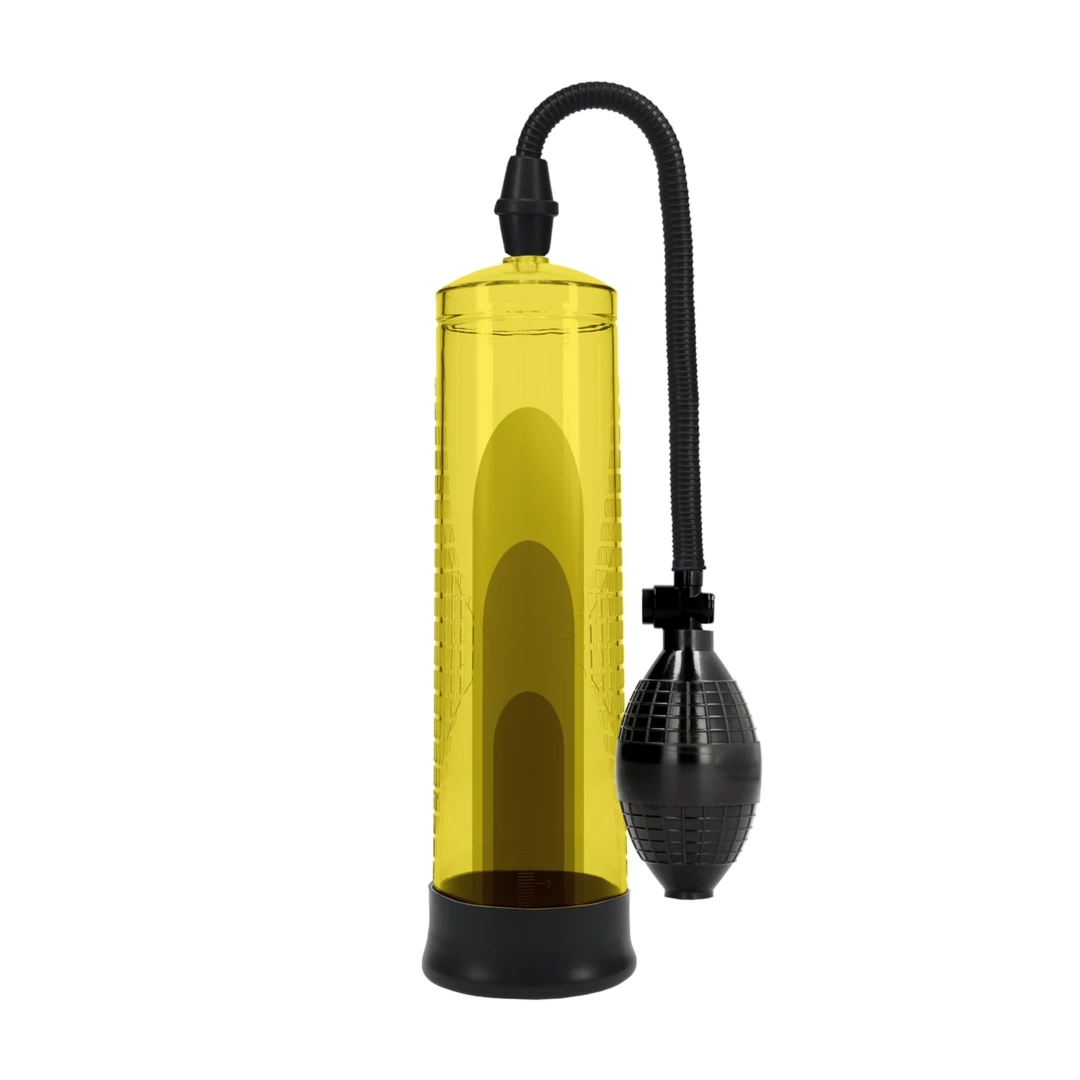 Pumped Basic Pump 1 żołta – wodoodporna pompa prożniowa, manualny system, ergonomiczny uchwyt