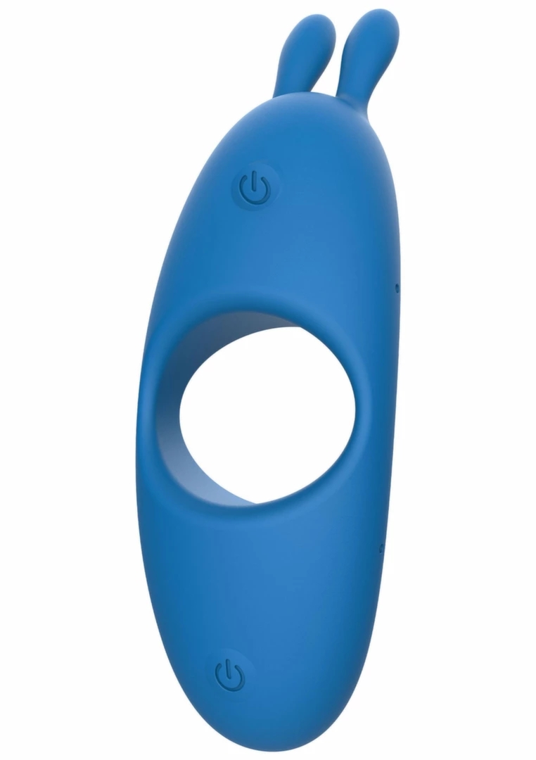 ToyJoy Superhero Couples C-Ring podwójny pierścień wibracyjny dla par, silikonowy, czarny